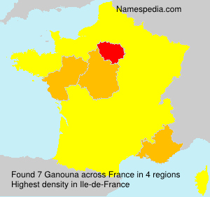 Surname Ganouna in France Surname Ganouna in France