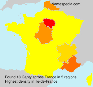 Surname Ganty in France Surname Ganty in France