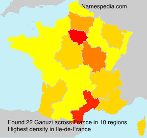 Surname Gaouzi in France Surname Gaouzi in France