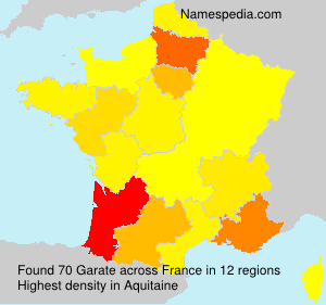 Surname Garate in France Surname Garate in France