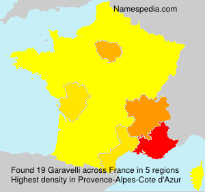 Surname Garavelli in France Surname Garavelli in France