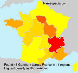 Surname Garchery in France Surname Garchery in France