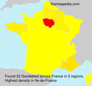 Surname Gardebled in France Surname Gardebled in France