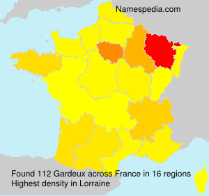Surname Gardeux in France Surname Gardeux in France