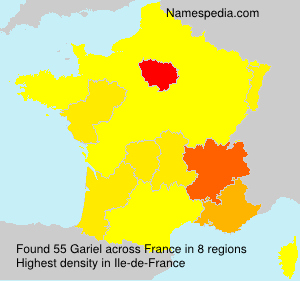 Surname Gariel in France Surname Gariel in France