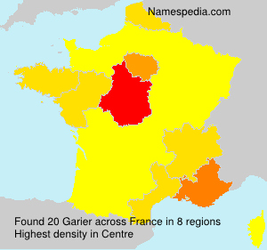 Surname Garier in France Surname Garier in France