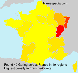 Surname Garing in France Surname Garing in France