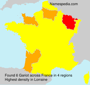 Surname Gariot in France Surname Gariot in France