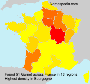 Surname Garnet in France Surname Garnet in France
