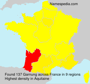 Surname Garnung in France Surname Garnung in France