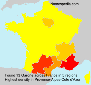 Surname Garone in France Surname Garone in France