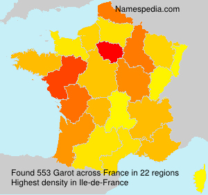 Surname Garot in France Surname Garot in France