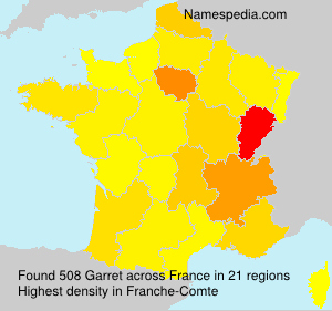 Surname Garret in France Surname Garret in France