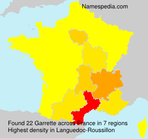 Surname Garrette in France Surname Garrette in France