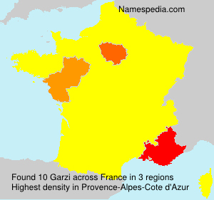 Surname Garzi in France Surname Garzi in France
