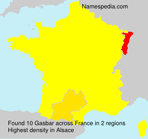 Surname Gasbar in France Surname Gasbar in France