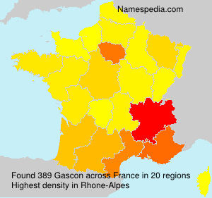 Surname Gascon in France Surname Gascon in France