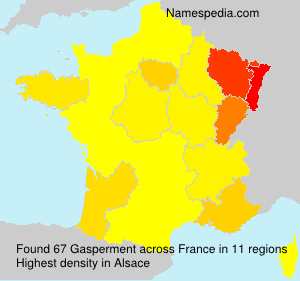Surname Gasperment in France Surname Gasperment in France