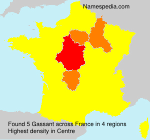Surname Gassant in France Surname Gassant in France
