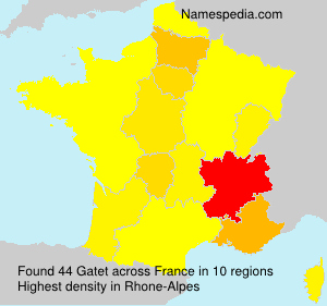 Surname Gatet in France Surname Gatet in France
