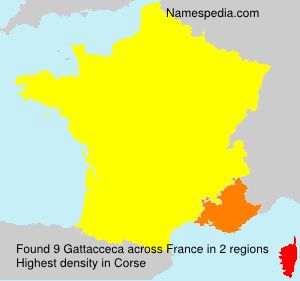Surname Gattacceca in France Surname Gattacceca in France