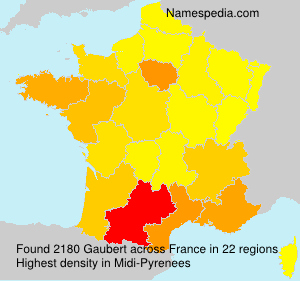 Surname Gaubert in France Surname Gaubert in France