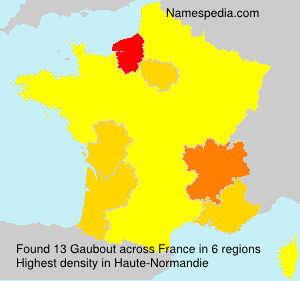 Surname Gaubout in France Surname Gaubout in France