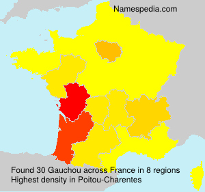 Surname Gauchou in France Surname Gauchou in France