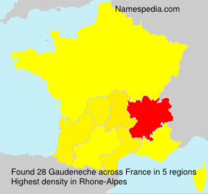 Surname Gaudeneche in France Surname Gaudeneche in France