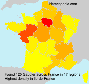 Surname Gaudier in France Surname Gaudier in France
