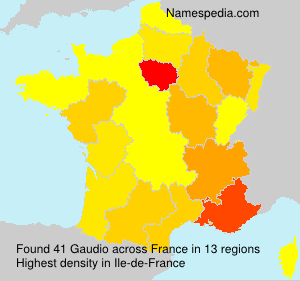 Surname Gaudio in France Surname Gaudio in France