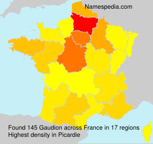 Surname Gaudion in France Surname Gaudion in France