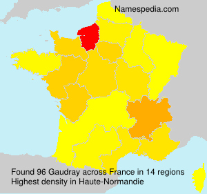 Surname Gaudray in France Surname Gaudray in France