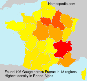Surname Gauge in France Surname Gauge in France