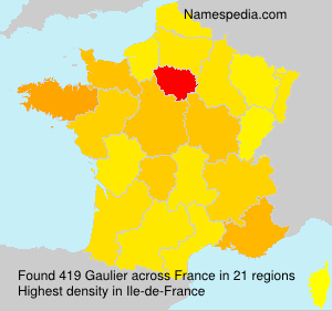 Surname Gaulier in France Surname Gaulier in France