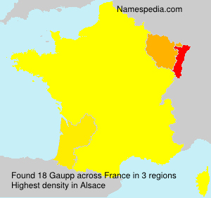 Surname Gaupp in France Surname Gaupp in France