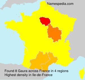 Surname Gaura in France