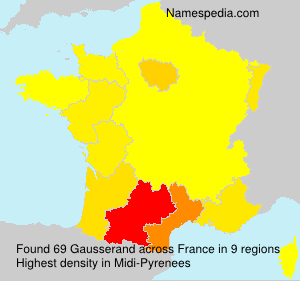 Surname Gausserand in France Surname Gausserand in France
