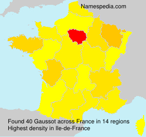 Surname Gaussot in France Surname Gaussot in France