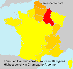 Surname Gauthrin in France Surname Gauthrin in France