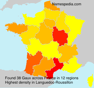 Surname Gaux in France Surname Gaux in France