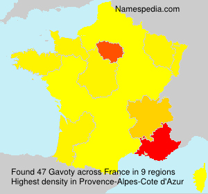 Surname Gavoty in France Surname Gavoty in France