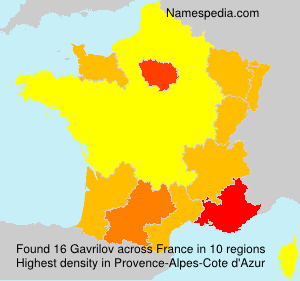 Surname Gavrilov in France Surname Gavrilov in France