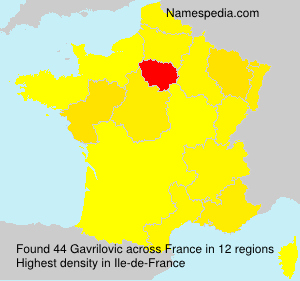 Surname Gavrilovic in France Surname Gavrilovic in France