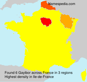 Surname Gayibor in France Surname Gayibor in France