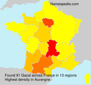 Surname Gazal in France Surname Gazal in France