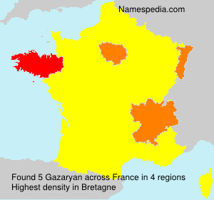 Surname Gazaryan in France Surname Gazaryan in France