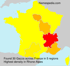 Surname Gazza in France Surname Gazza in France