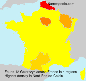 Surname Gbiorczyk in France Surname Gbiorczyk in France