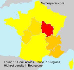Surname Gdak in France